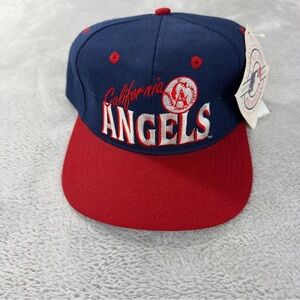 Vintage California Angels NWT MLB Wool Snapback Hat Deadstock Retro 80/90s